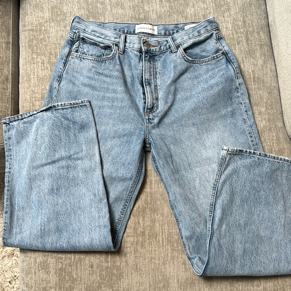 Aritzia denim forum jeans wide leg Farrah High rise 32wx30L